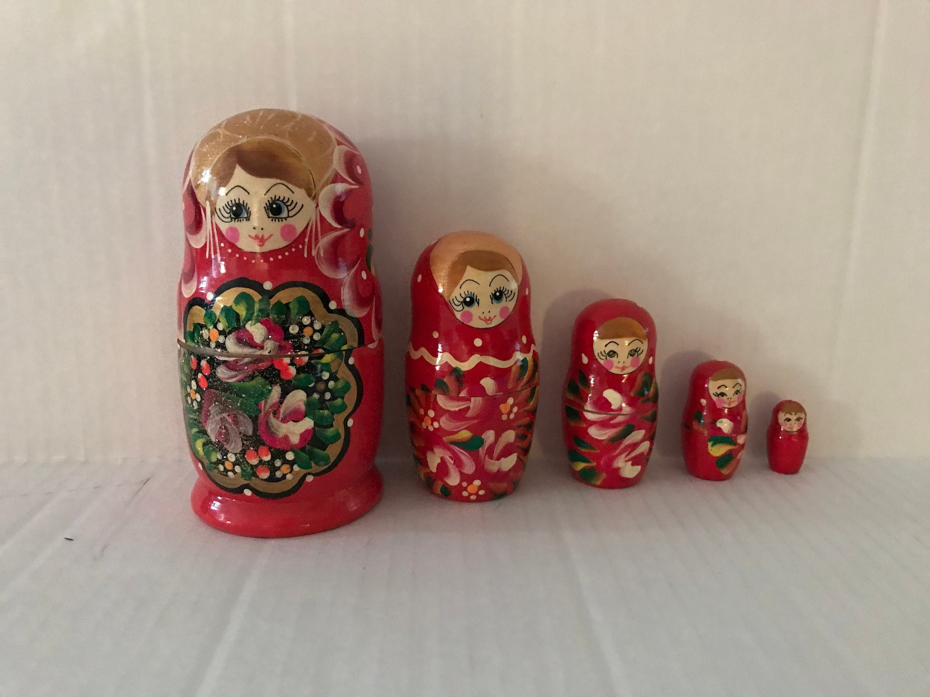 ビンテージロシアの入れ子人形、マトリョーシカ人形 - Etsy 日本