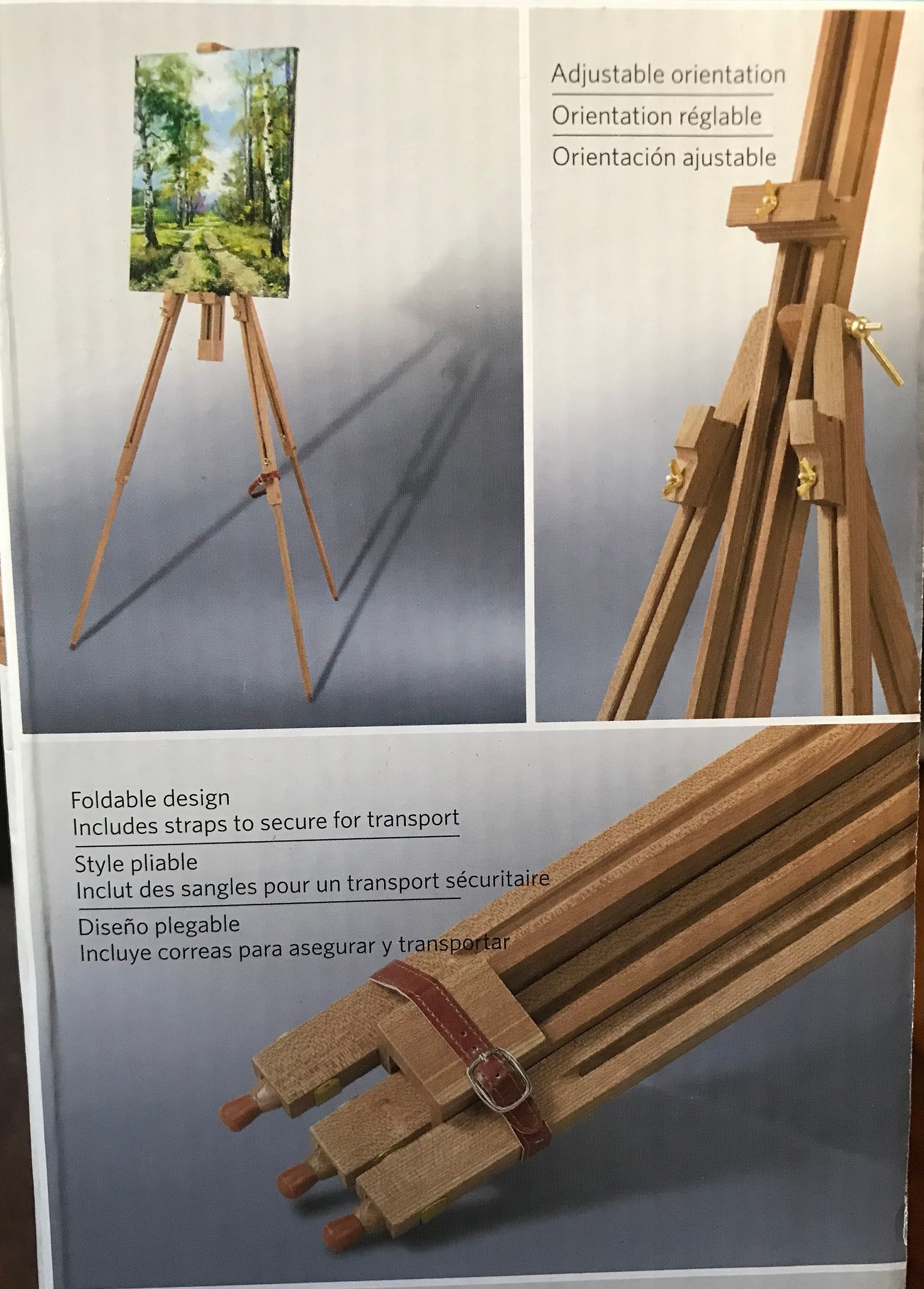 11 Small Tabletop Display Stand A-Frame Artist Easel - Portable Beechwood  Tripod Easel, 11” Easel - Foods Co.