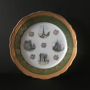 Vintage Paris Scenery Limoges porcelain plate