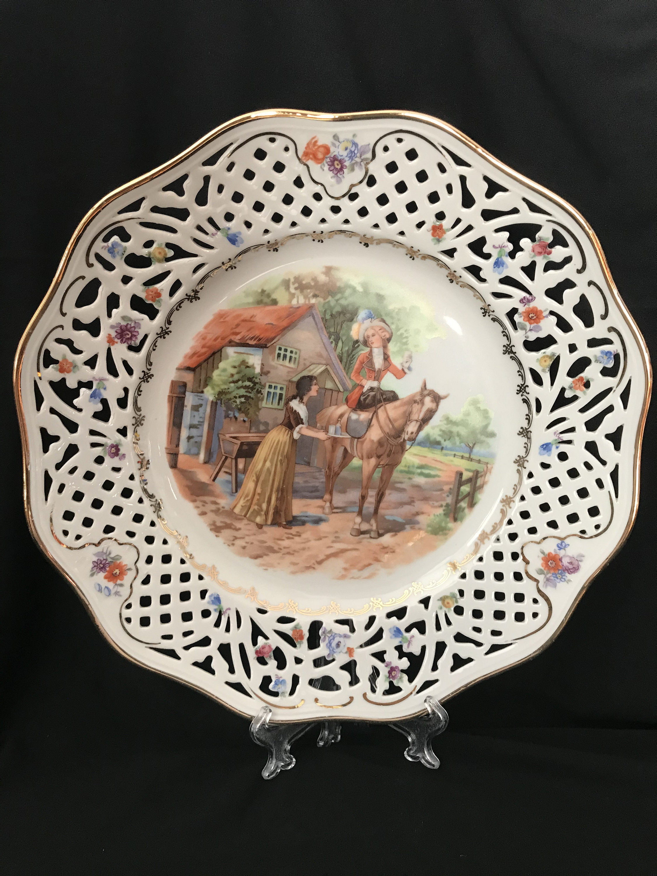 Schumann Bavaria Germany Openwork Porcelain Plate - Etsy