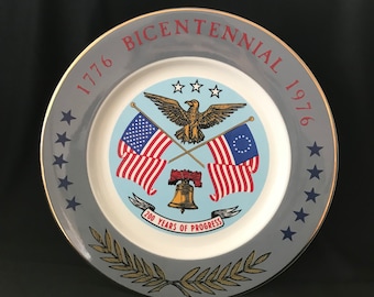 Vintage 1776-1976 Bicentennial Porcelain Plate