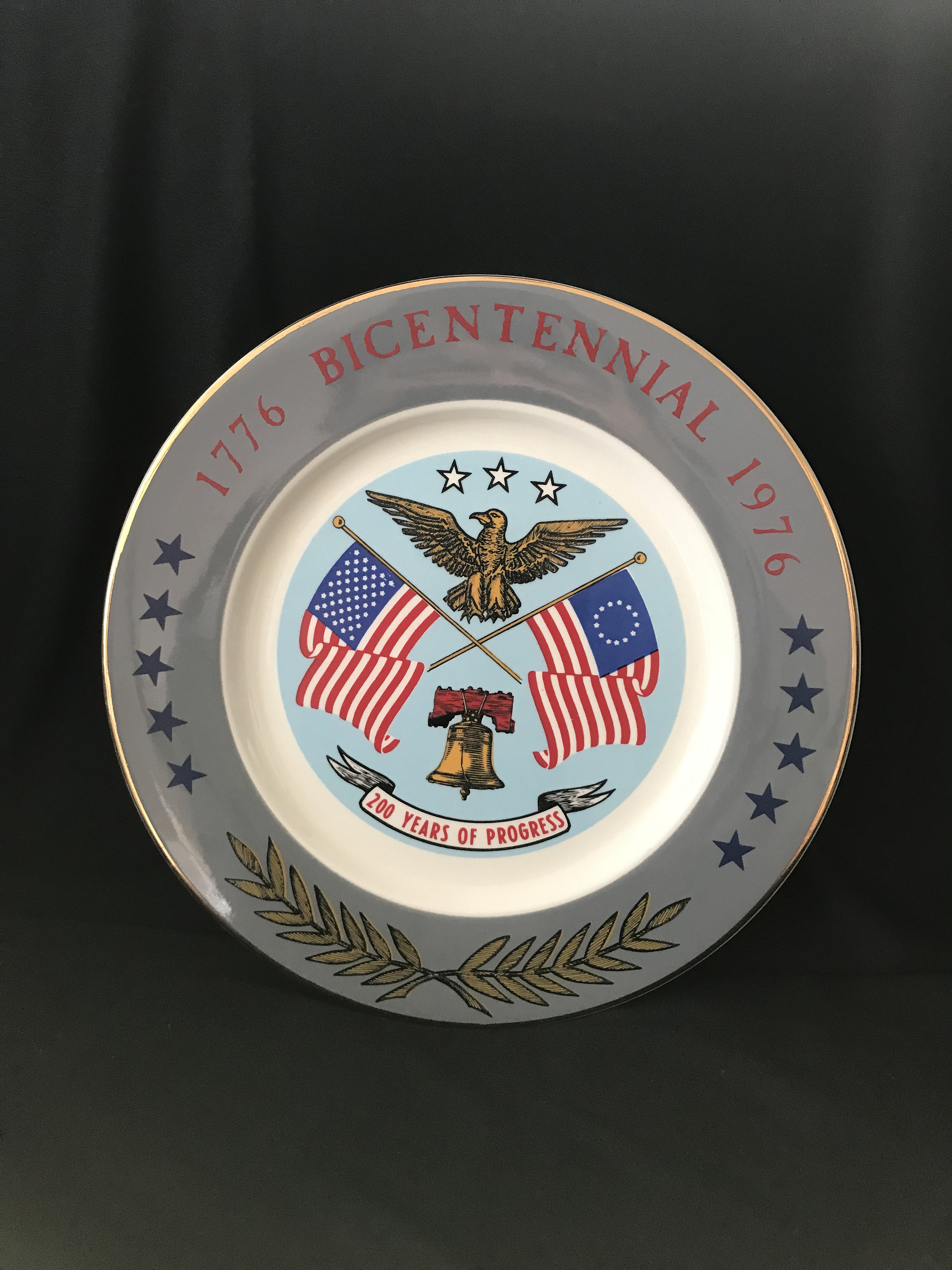 ビンテージピュータープレート1976アメリカ建国200周年記念1776-1976 Vintage 1776-1976 Bicentennial Porcelain Plate - Etsy