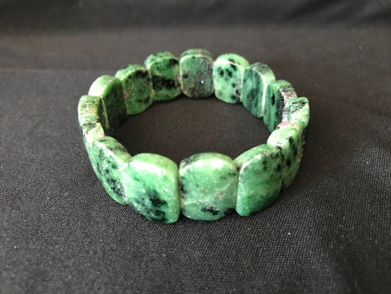 12X16mm Natural Healing Rectangular Ruby-Zoisite … - image 2