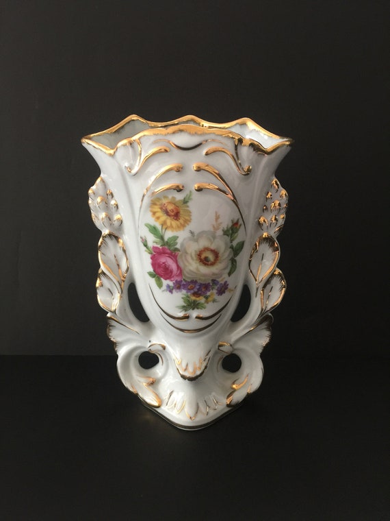 French Limoges Floral Porcelain Vase - Etsy