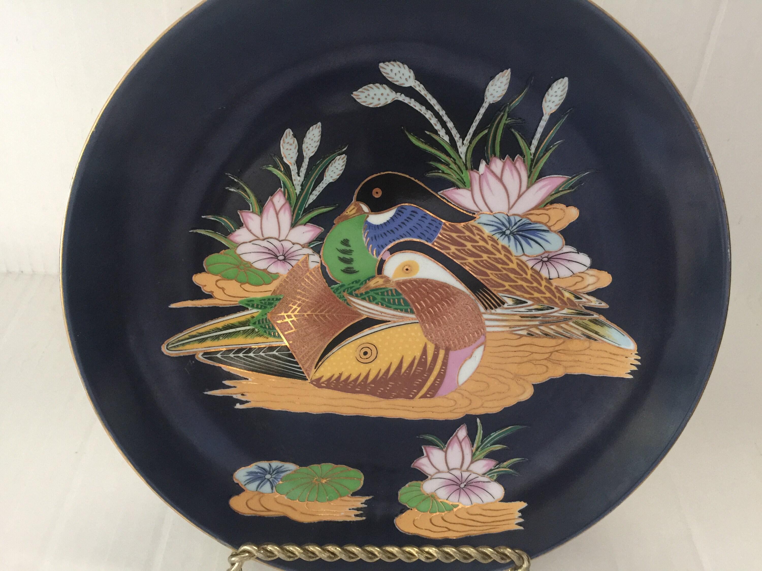 Handpainted Chinese Export Porcelain Plate Made in Macau Etsy UK