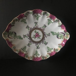 diamond shape porcelain plate
