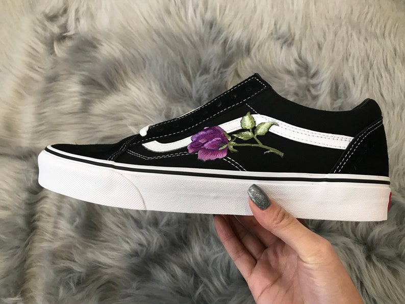 vans old skool black and purple