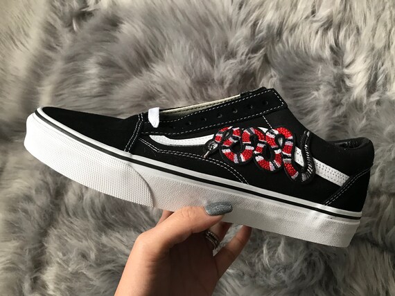 custom black vans