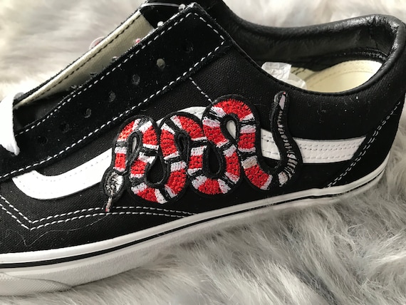 custom black vans