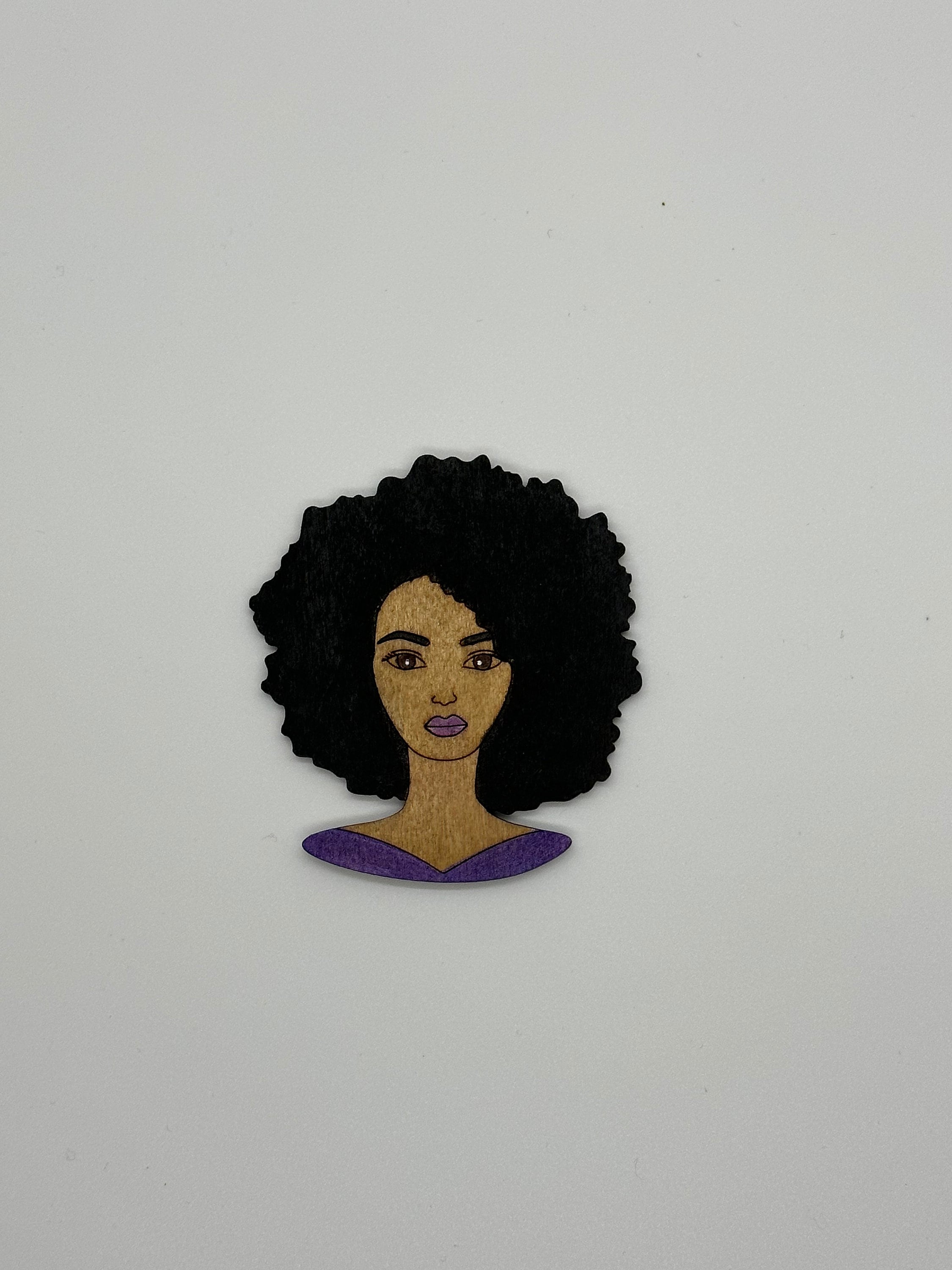 Customizable Afro Puff ID Accessory, Black Girl Magic Unique ID Holders, Badge Reels, ID Holder, Lanyard