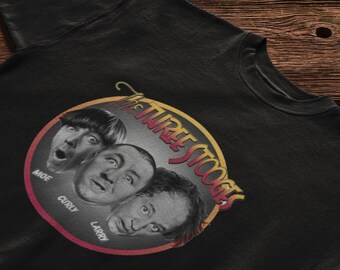 Three Stooges Rushmorons Funny T-Shirt Vintage TV Apparel Nostalgia Graphic Tees Birthday Gift Unique Item