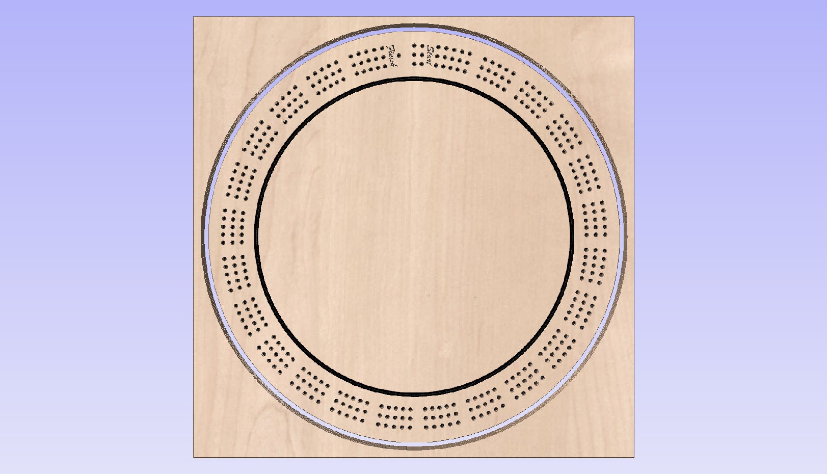 14 in Cribbage Board DXF/SVG/PDF Files Etsy