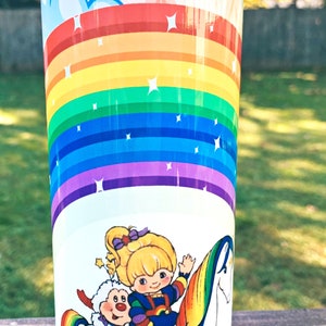 Rainbow Brite / Rainbow Brite tumbler /Rainbow Brite 80s baby / 80s tumbler image 2