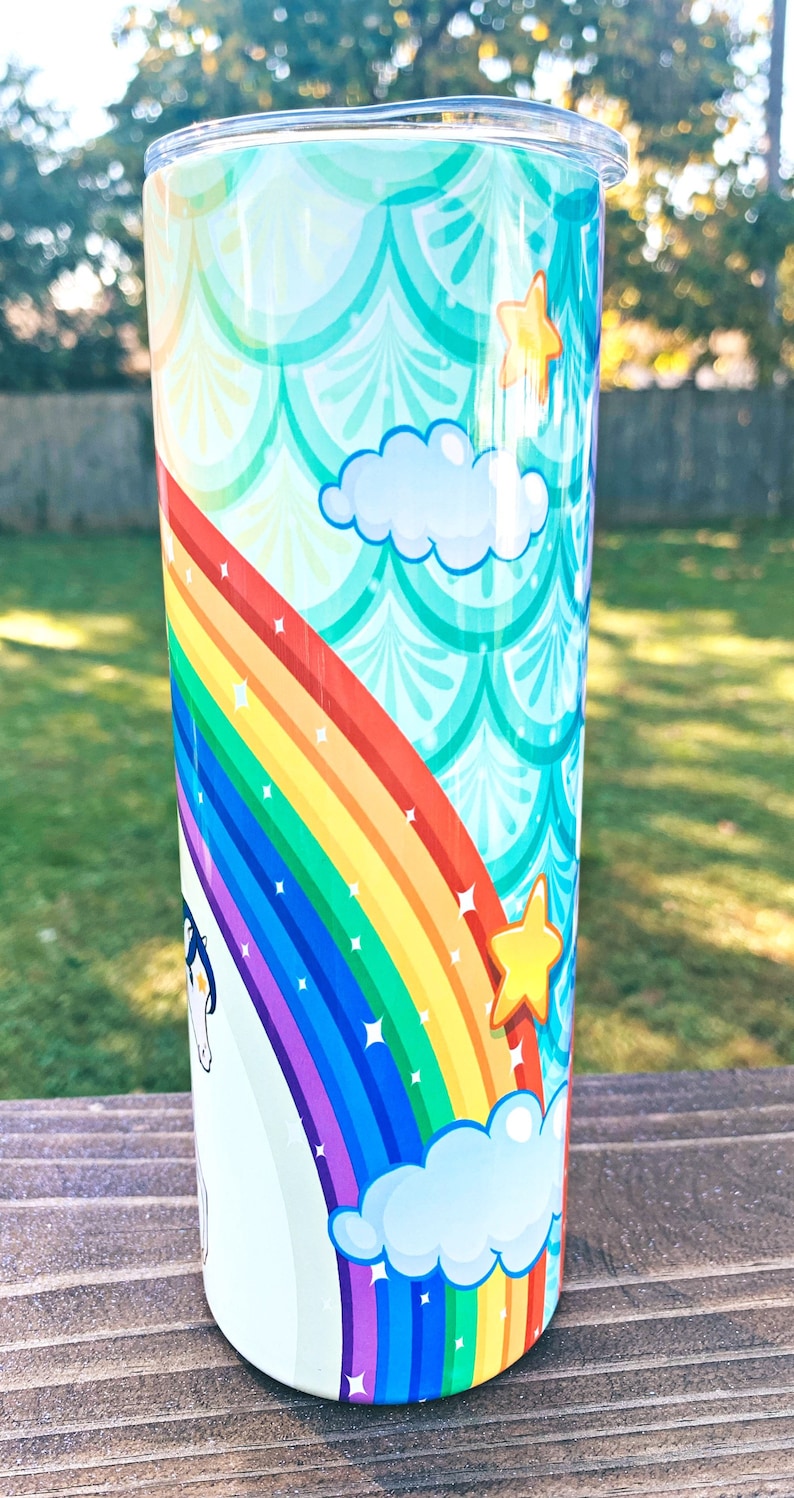 Rainbow Brite / Rainbow Brite tumbler /Rainbow Brite 80s baby / 80s tumbler image 3