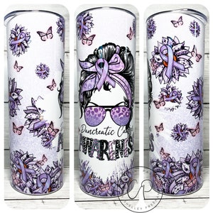 Pancreatic Cancer Awareness/ Purple ribbon / Cancer awareness Cancer purple