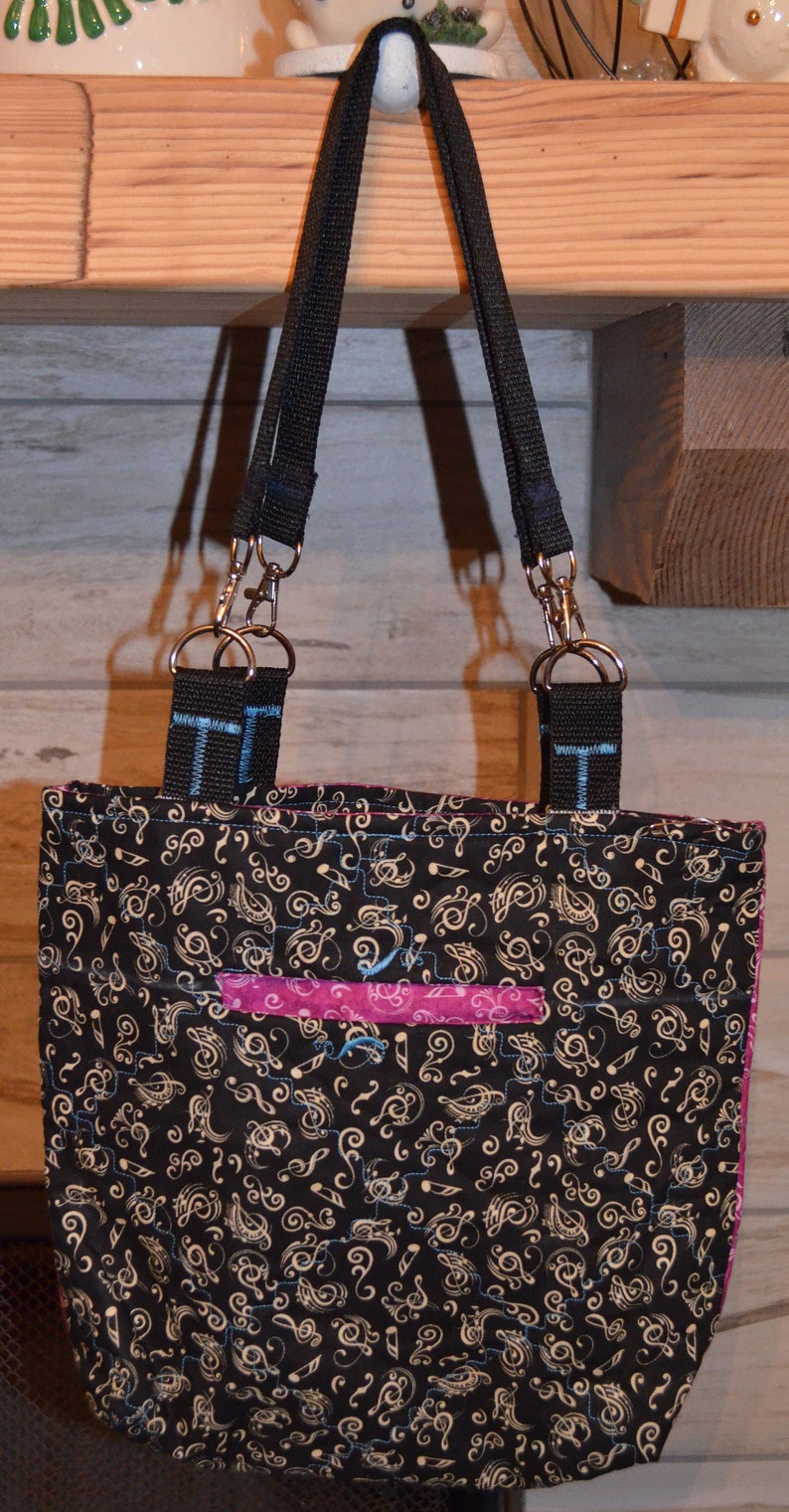 Music Notes Tote Bag