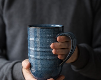 The Giant Mug // oversized mug, 24 oz mug, huge ceramic mug, hot cocoa mug, gifts for him, coffee gifts, extra large coffee cup