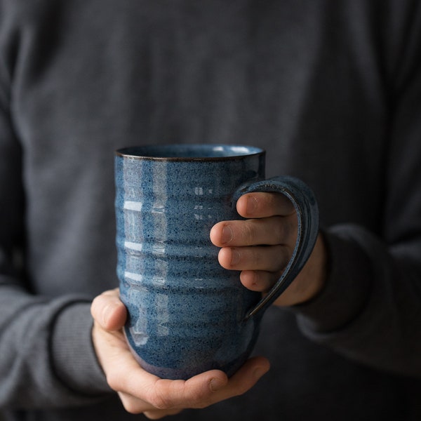 The Giant Mug // oversized mug, 24 oz mug, huge ceramic mug, hot cocoa mug, gifts for him, coffee gifts, extra large coffee cup