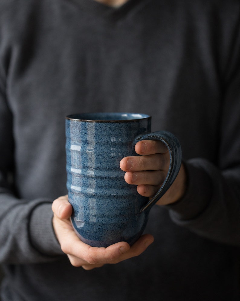 The Giant Mug // oversized mug, 24 oz mug, huge ceramic mug, hot cocoa mug, gifts for him, coffee gifts, extra large coffee cup image 1