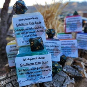 DND Gelatinous Cube Soap with 7-set