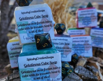 DND Gelatinous Cube Soap with 7-set
