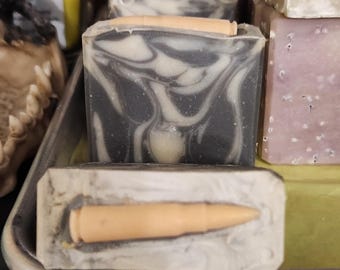 Bourbon Whiskey Soap for Men: Bullet Soap Embed