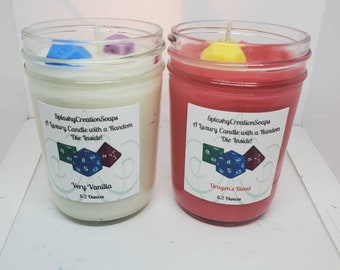 Dice Candle: Polyhedral Dice Surprise Inside