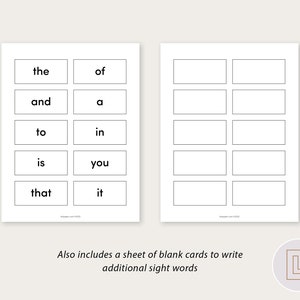 Sight Word Builder Printable | Learning Sight Words Activity ...