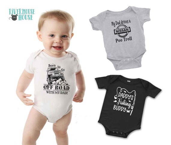Body de bebe Born To Go Off Road with my Dad mono personalizado para coche 4x4 talla australiana para recien nacidos y ninos pequenos ropa y regalos personalizados para ninos Etsy