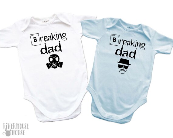 BREAKING DAD FUNNY BREAKING BAD THEME BABYGROW BABY GROW ALL SIZES NEW
