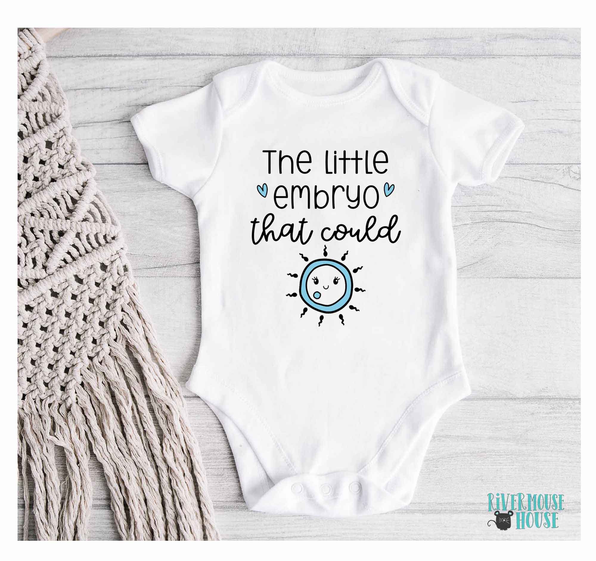 IVF Baby Bodysuit, the Little Embryo That Could, Pregnancy Announcement ...