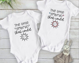 IVF Baby Bodysuit, The Little Embryo That Could, Personalised Pregnancy & Birth Announcement, Size Newborn to Toddler Custom Gifts Australia