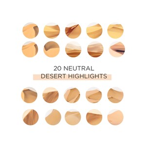 20 Instagram Highlight Covers Neutral Desert, Sand | Instagram Highlight Icons