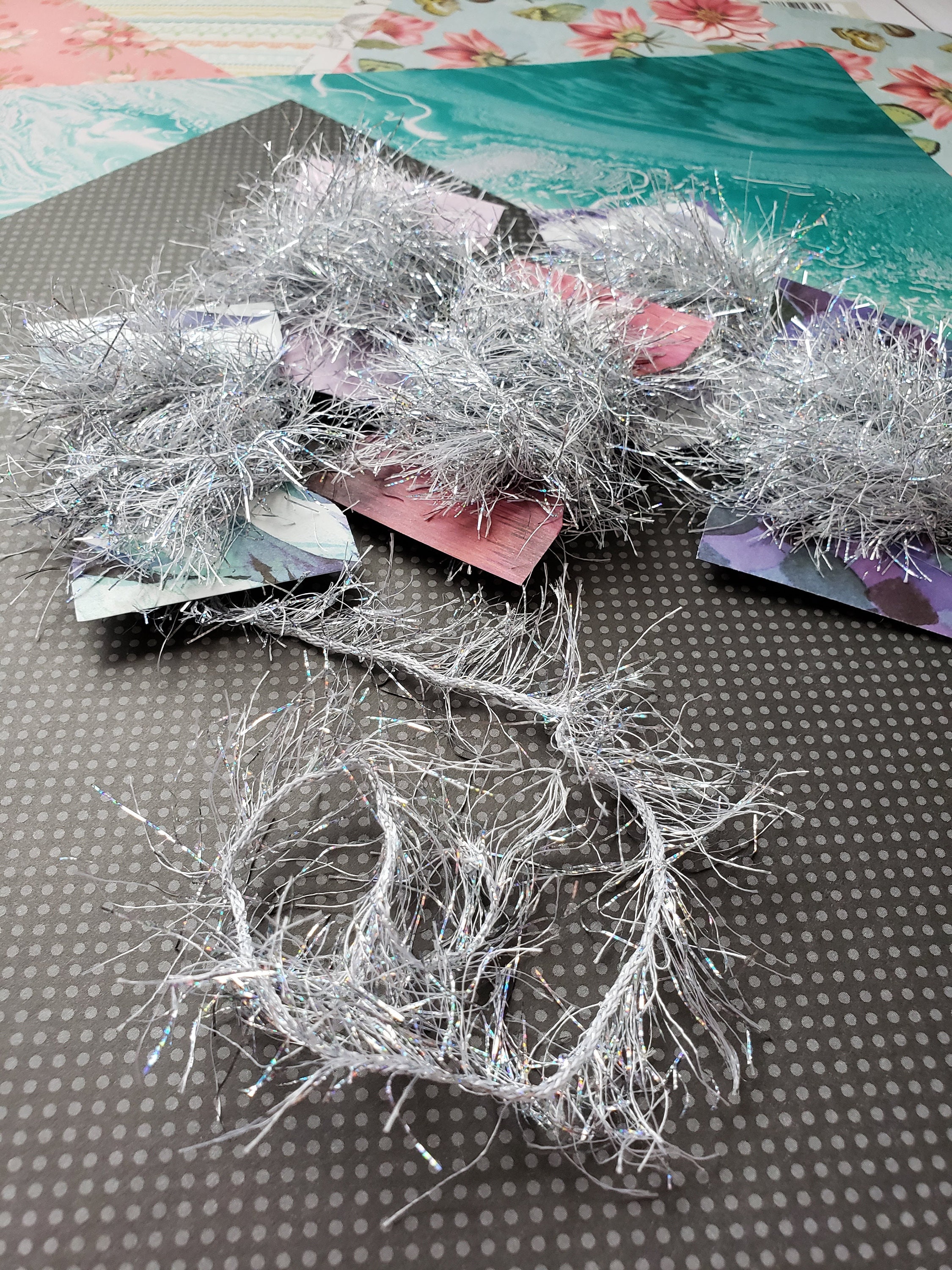 Gilt Holographic Diamond Eyelash Trim Fibers Tinsel Eyelash Etsy