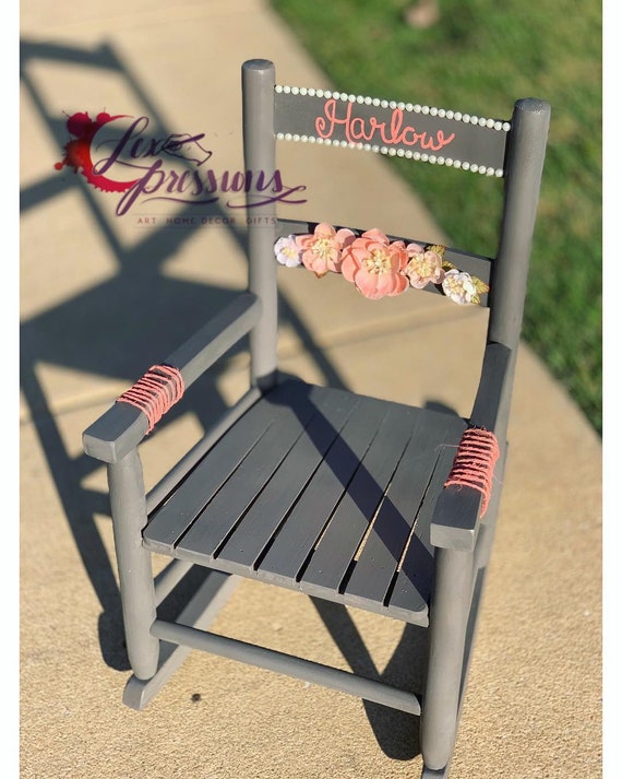 personalized kids rocking chair