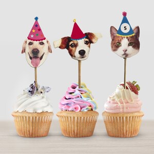 Custom Face Cupcake Toppers: Personalized Birthday Party Decoration