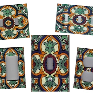 MEXICAN TALAVERA TILE Image Home Decor Light Switch Plates and Outlets