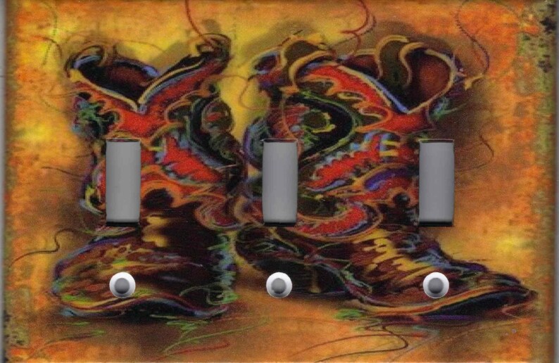 COWBOY BOOTS Light Switch Plates and Outlets Home Decor