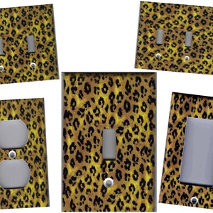 LEOPARD PRINT ANIMAL Home Decor Light Switch Plates and Outlets