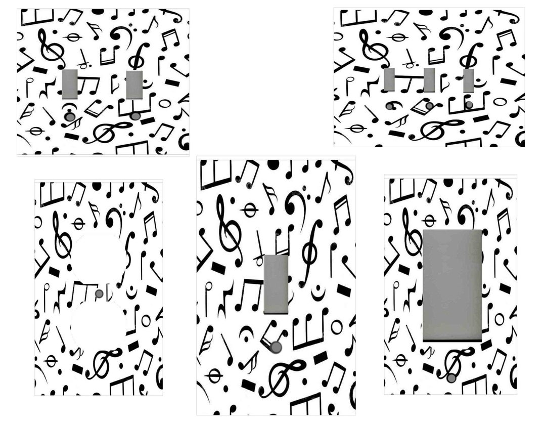 MUSIC NOTES Home Decor Light Switch Plates and Outlets - Etsy