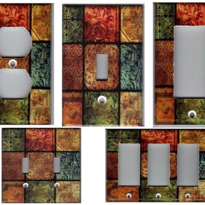TUSCAN MOSAIC TILE Image Light Switch Plates and Outlets Home Decor