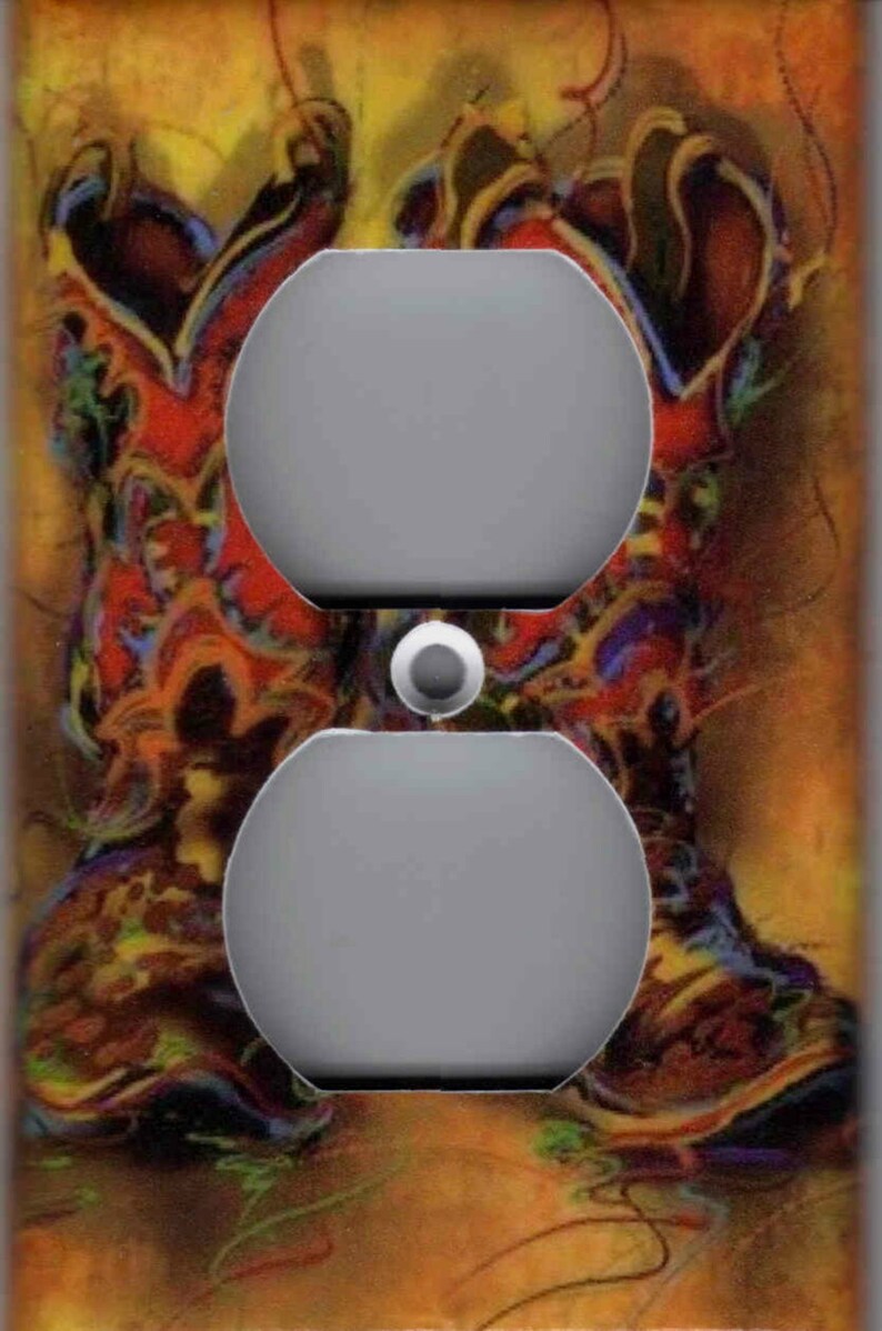 COWBOY BOOTS Light Switch Plates and Outlets Home Decor