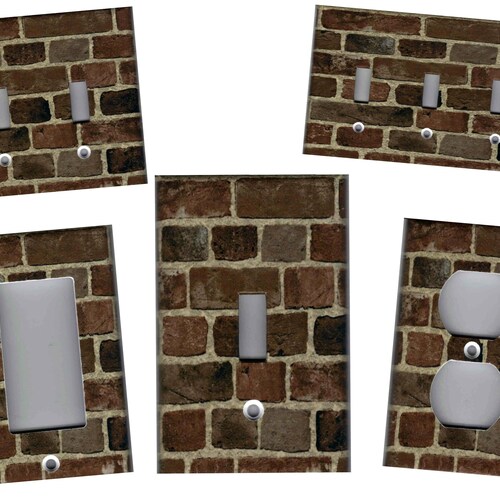 PAW PRINTS Black on Brown Light Switch Cover Plate or Outlet Etsy