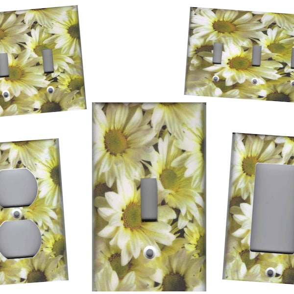 DAISIES WALL DECOR Light Switch Plates and Outlets