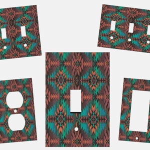 SOUTHWEST NATIVE BLANKET Image Home Wall Decor Light Switch Plates and Outlets