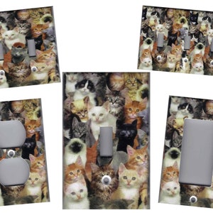 CATS, CATS, CATS Light Switch Plates and Outlets Home Decor