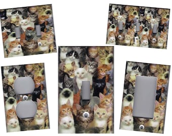 CATS, CATS, CATS Light Switch Plates and Outlets Home Decor