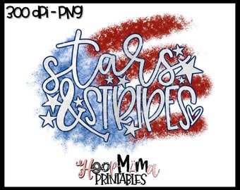 Instant Download 4th Of July Red White And Blue Printable Sublimation Or Print /& Cut Design Red Wild And Blue PNG 300 DPI