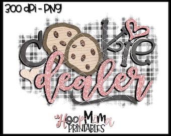 Cookie-Händler - druckbare Sublimation oder Druck & Design - PNG geschnitten 300 DPI - sofort-Download