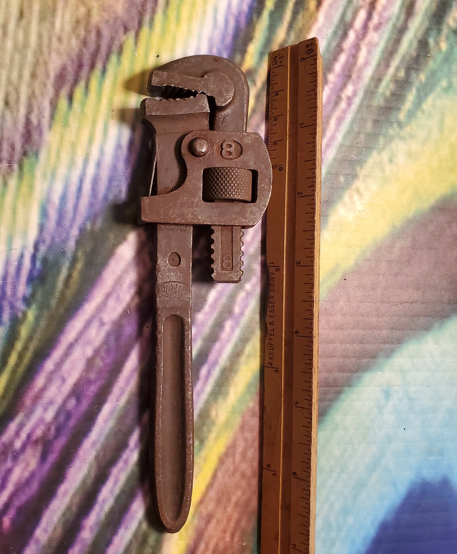 Vintage Dunlap E3 8 Adjustable Monkey/pipe Wrench Made Etsy
